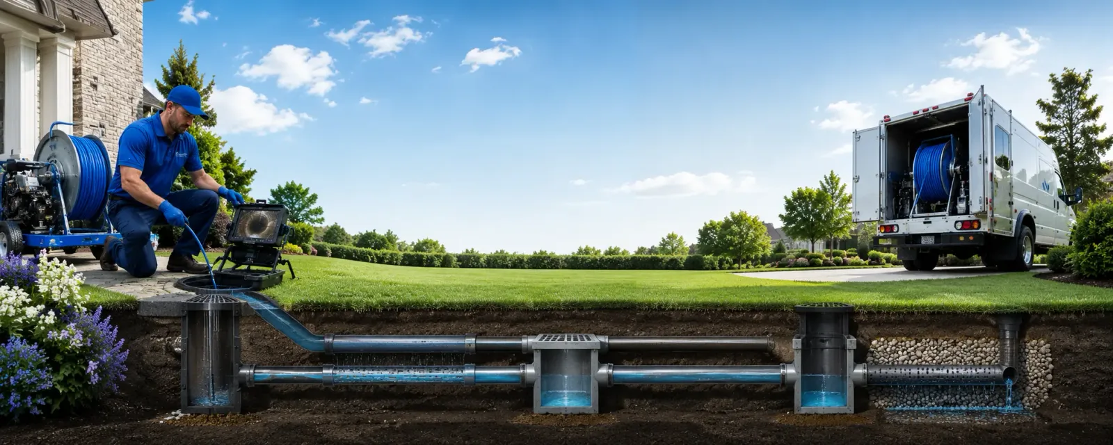 Outdoor drain cleaning information for Glen Head, NY